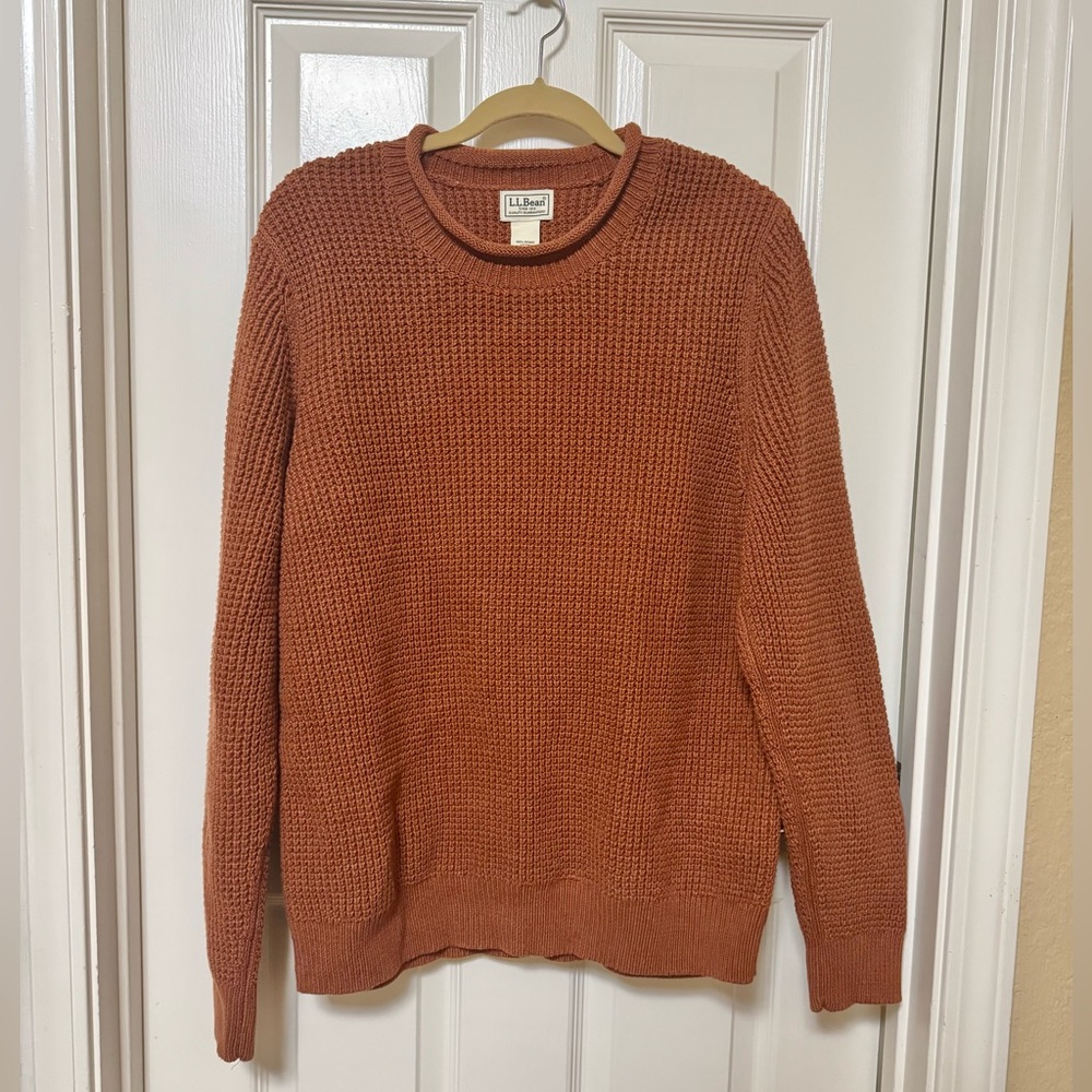 L.L. Bean Rust Crewneck Sweater